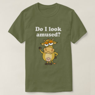 Niet-geamuseerde koe t-shirt