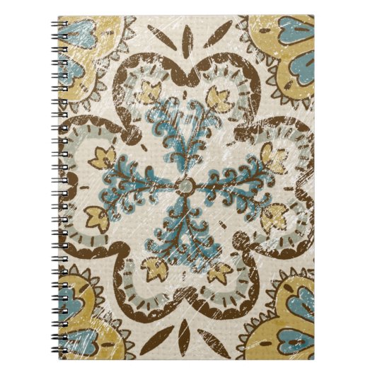 Niet-gebluste batik Square II Notitieboek (Voorkant)