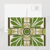 Niet-gebluste palmmotif I Briefkaart (Voorkant / Achterkant)