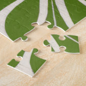 Niet-gebluste palmmotif I Legpuzzel (Zijkant)