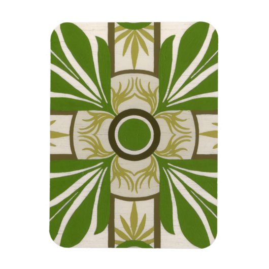 Niet-gebluste palmmotif I Magneet (Verticaal)