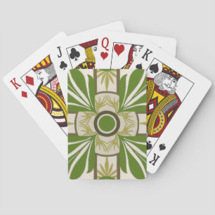 Niet-gebluste palmmotif I Pokerkaarten