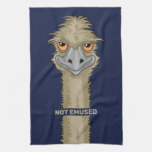 Niet gebruikt Funny Emu Pun Theedoek