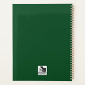 Niet gedateerd maandelijks hertenplanner boek planner (Achterkant)