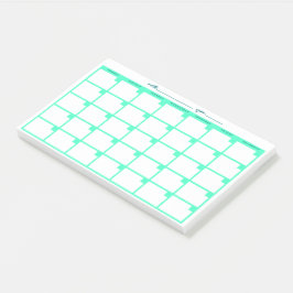 Niet-gedateerd Sticky Note Calendar - Mint