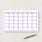 Niet-gedateerd Sticky Note Calendar - Paars (Op bureau)