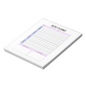 Niet gedateerd wekelijks te doen lijst Notitieblok (Gedraaid)