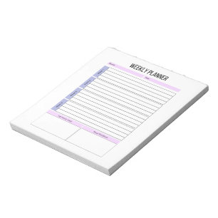 Niet gedateerd wekelijks te doen lijst Notitieblok