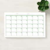 Niet-gedateerde Sticky Note Calendar - Lichtgroen (Kantoor)