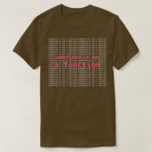 Niet gedefiniëerd is geen Functie JavaScript Progr T-shirt (Design voorkant)