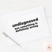 Niet gediagnosticeerd, maar er is iets mis rechthoekige sticker (Envelop)