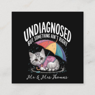 Niet gediagnosticeerd, maar iets klopt niet Grappi Vierkante Visitekaartje