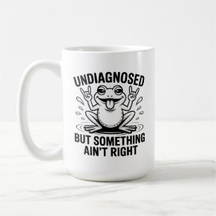 Niet gediagnosticeerd, maar iets klopt niet kikker koffiemok