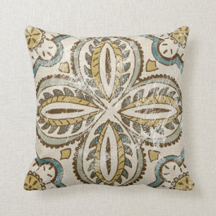 Niet-geëmailleerd batik Square III Kussen