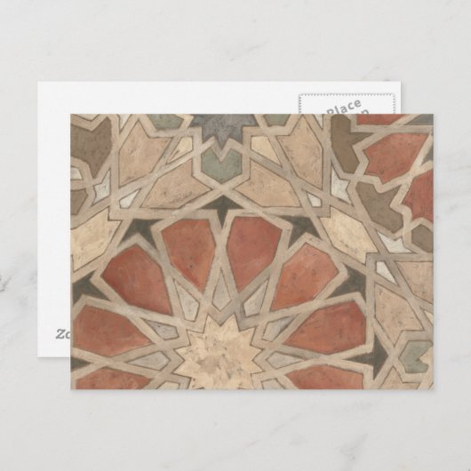 Niet-geëmailleerd Marrakesh Design I Briefkaart (Voorkant / Achterkant)