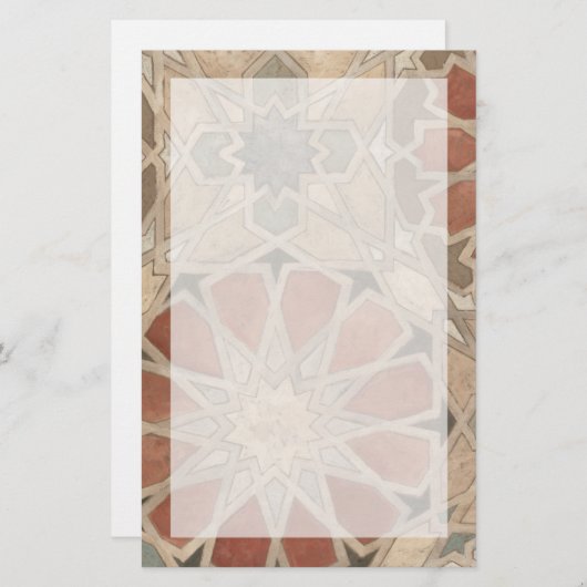 Niet-geëmailleerd Marrakesh Design I Briefpapier (Voorkant / Achterkant)