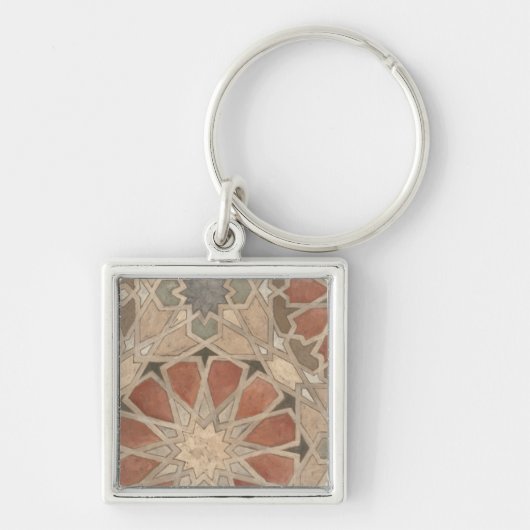 Niet-geëmailleerd Marrakesh Design I Sleutelhanger (Voorkant)