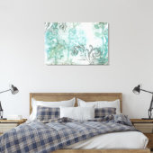 Niet-geëmailleerde ventilatorspuit III Canvas Afdruk (Insitu (Slaapkamer))