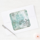 Niet-geëmailleerde ventilatorspuit III Vierkante Sticker (Envelop)