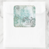 Niet-geëmailleerde ventilatorspuit III Vierkante Sticker (Tas)