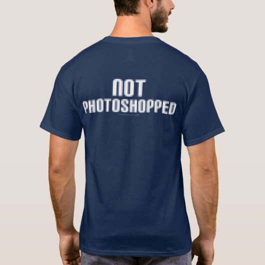 Niet gefotoshopt T-Shirt (Achterkant)