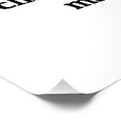 Niet geloven in klimaatverandering maakt het niet perfect poster (Hoek)