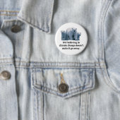 Niet geloven in klimaatverandering ronde button 5,7 cm (In situ)