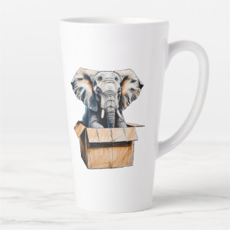 Niet gemaakt voor minimalisme - Funny Elephant Latte Mok