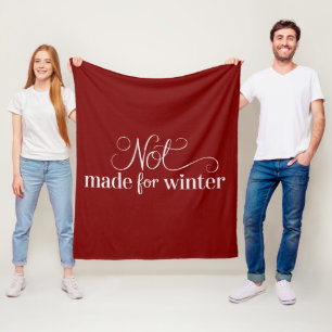 Niet Gemaakt Voor Winter Koude Seizoen Kerstmis Vr Fleece Deken