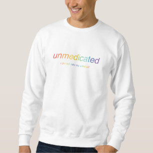 Niet-gemedicineerd RAINBOW Crew Sweatshirt