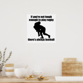 Niet genoeg om Rugby te spelen Poster (Keuken)