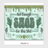 Niet genoeg Sage Sticker (Vel)
