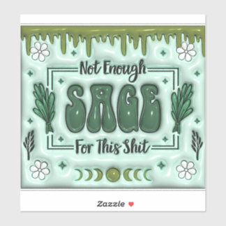 Niet genoeg Sage Sticker
