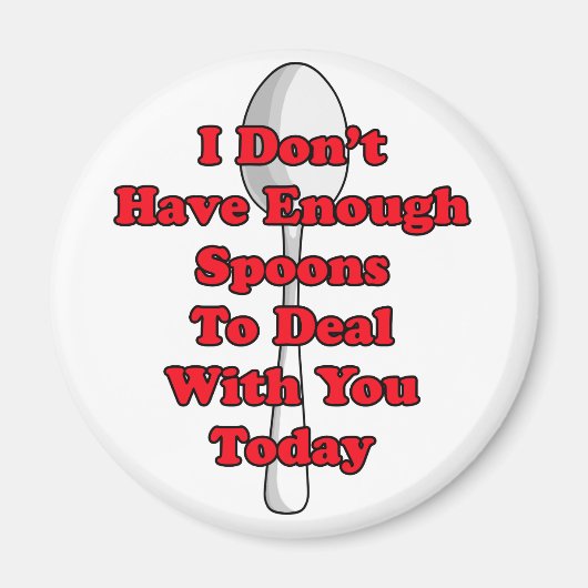 Niet genoeg Spoons. Magneet (Voorkant)