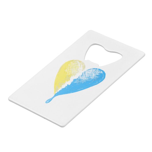 Niet genoeg tranen kredietkaart flessenopener (Achterkant Gekanteld)