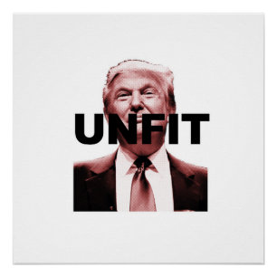 Niet geschikt om President te zijn Perfect Poster