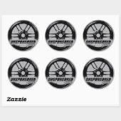 Niet-gesponsorde Driver Wheel Sticker (Vel)