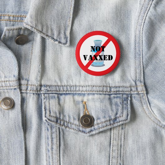 Niet-gevaccineerde Design Button (In situ)