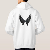 Niet gevallen alleen onverschrokken hoodie met zwa (Achterkant)