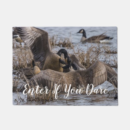 Niet gewenst hier invoeren als je durft deurmat (Voorkant)