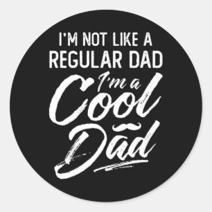 Niet gewone vader in een koele vader papa opa grap ronde sticker