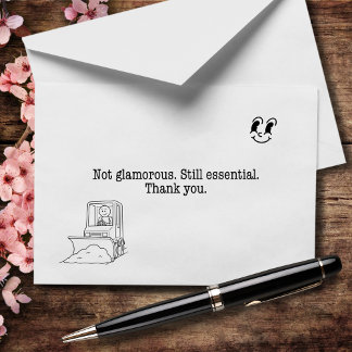 Niet glamoureus. Toch essentieel. Bedankt