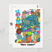 Niet grappig! briefkaart (Voorkant / Achterkant)
