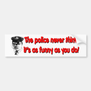 Niet grappig bumpersticker