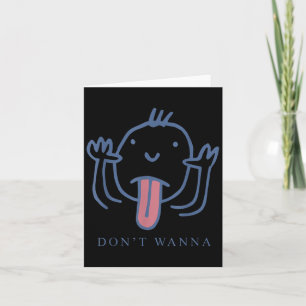 Niet grappig voor mannen en vrouwen kaart
