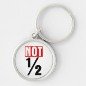 Niet half sleutelhanger (Voorkant)