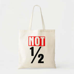Niet half tote bag