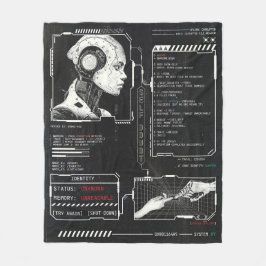 Niet herkend - Techno-Brutalist Streetwear Design Fleece Deken