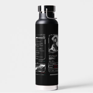 Niet herkend - Techno-Brutalist Streetwear Design Waterfles