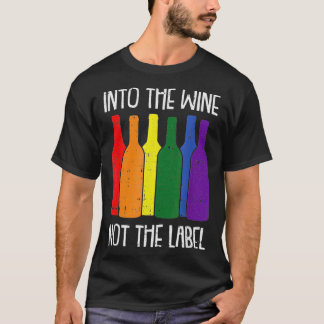 Niet het label Bisexual Pride Drinkin in de wijn T-shirt